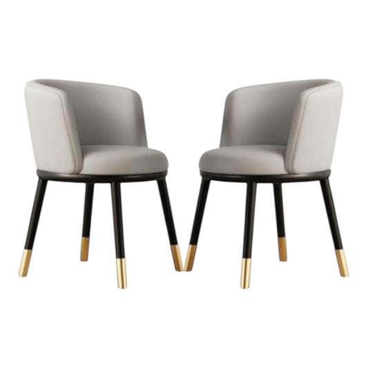 MFurn Dining Chairs Set of 2, PU Leather High Back Dining Room Kitchen Side Chair ForHome/Living Room/Bedroom/Office-Various Colours Available