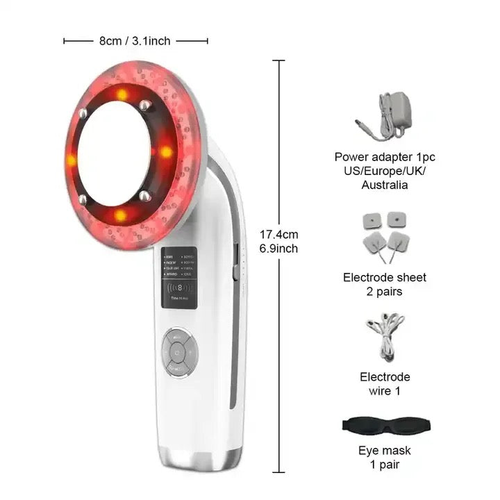 Body Slimming 8-IN-1 Machine ,Anti-Cellulite Fat Burner Skin Lift Tighten Massager - Available In Black or White