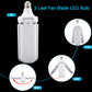 MTech 3 Leaf Garage ,Adjustable E27 Fan Blade LED Light Bulb Ceiling Light