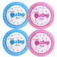 Baby Shower Party Plates 10pc - Various Options