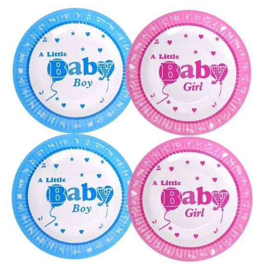 Baby Shower Party Plates 10pc - Various Options