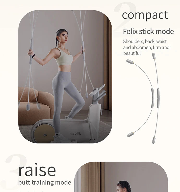 Yesoul EF25 Smart Elliptical Trainer Machine - 3-in-1 Home Fitness Solution