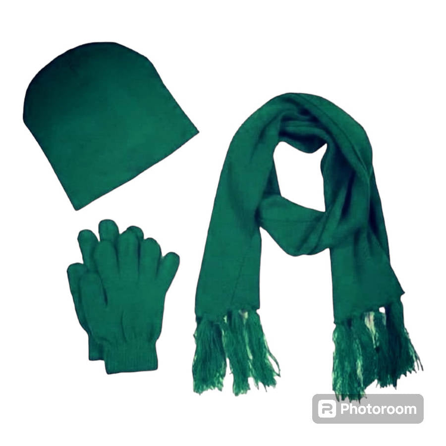 Knitted Winter Warmer Set 3pc -Various Colours