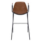 MFurn Mid Century Industrial Bar Stool with Footrest & Armrest Various Colours 2pc Set