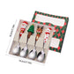 MHome Christmas Theme Cutlery Set 4pc in Gold or Silver Options