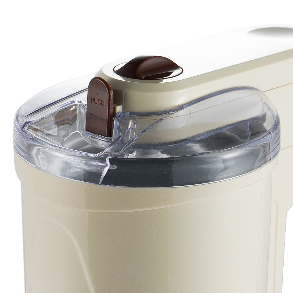 Automatic Frozen Fruit Ice Cream Machine Maker for Home Use DIY 1L Fruit Dessert Machine Milkshake Machine Electric Ice Cream Maker for Making Healthy Soft Serve Sherbet,Cone