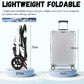 M-Care Ultralight Wheelchair Foldable Lightweight Aluminium Transport Wheelchairs, Extra Narrow With Brake, Travel & Folding Wheelchair