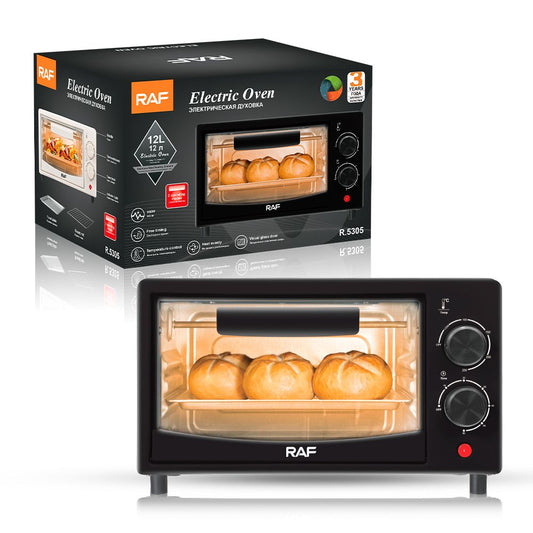 RAF R.5305B 12L Electric Countertop Oven with Timer & Temperature Control 800W