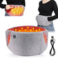 MCare USB Powered Heating Waist Belt, Heating Pad with Hand Pockets, Electric Heated Waist Belt for Period Cramps Body Joints Pain, Three - Level Temperature Control, Grey
