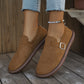 Ladies Suede Monk Strap Loafers-Various Colours