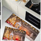 MHome Christmas Themed Floor Mat Set 2pc Various Colours