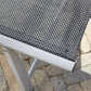 MFurn Comfort Wheeled Adjustable Garden Chaise Lounger With Aluminium Frame