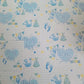 Baby Boy Gift Wrapping Paper 1 Sheet & Matching Tag