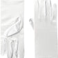 Unisex Short White Gloves