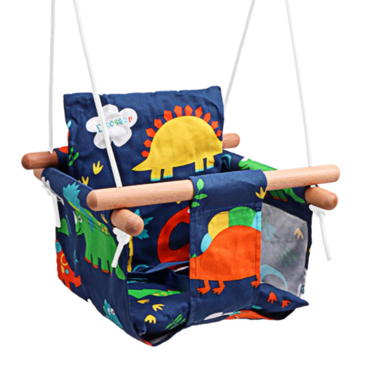 MTech
Babies Swing | High Back Secure Toddler Swing Wooden Adjustable Toddler Swing Seat ,Cotton Linen,Temporary Outdoor Hammock