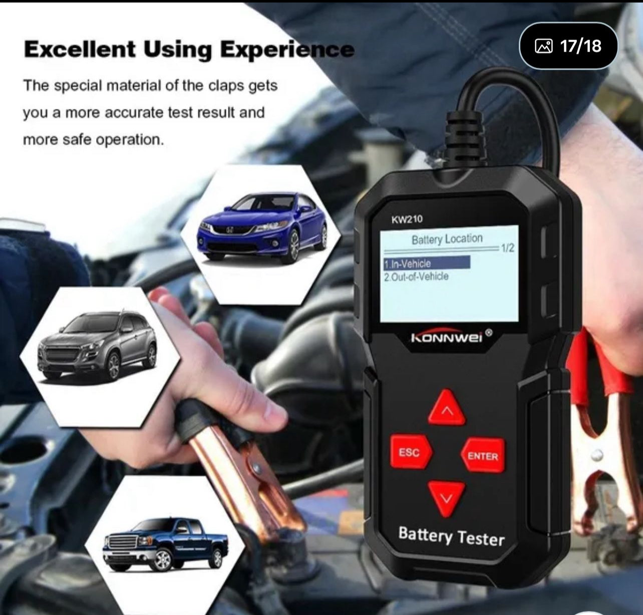 Konnwei Battery Tester KW210