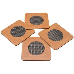 MHome Bamboo Mesh Trivet 4pc Set