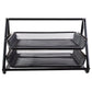 Metal Mesh Document Sliding Tray Organiser - Black Various Options