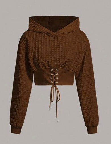 Ladies Corset Style Hoodie-Various Colours