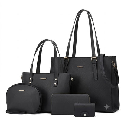 Women’s 4-Piece Business Handbag Set – Stylish Tote & Accessories