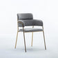 Nordic Dining Chair Lounge Chair Single Metal Fabric Restaurant Dining Chair Designer Cafe Dressing Chair -Various Colours