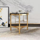 MFurn Glass Top Side Table
