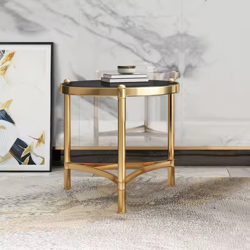 MFurn Glass Top Side Table