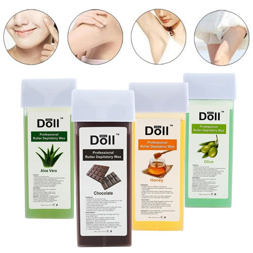 Roll-On Wax Cartridge Refill – 100g Depilatory Wax Roller, Assorted Scents
