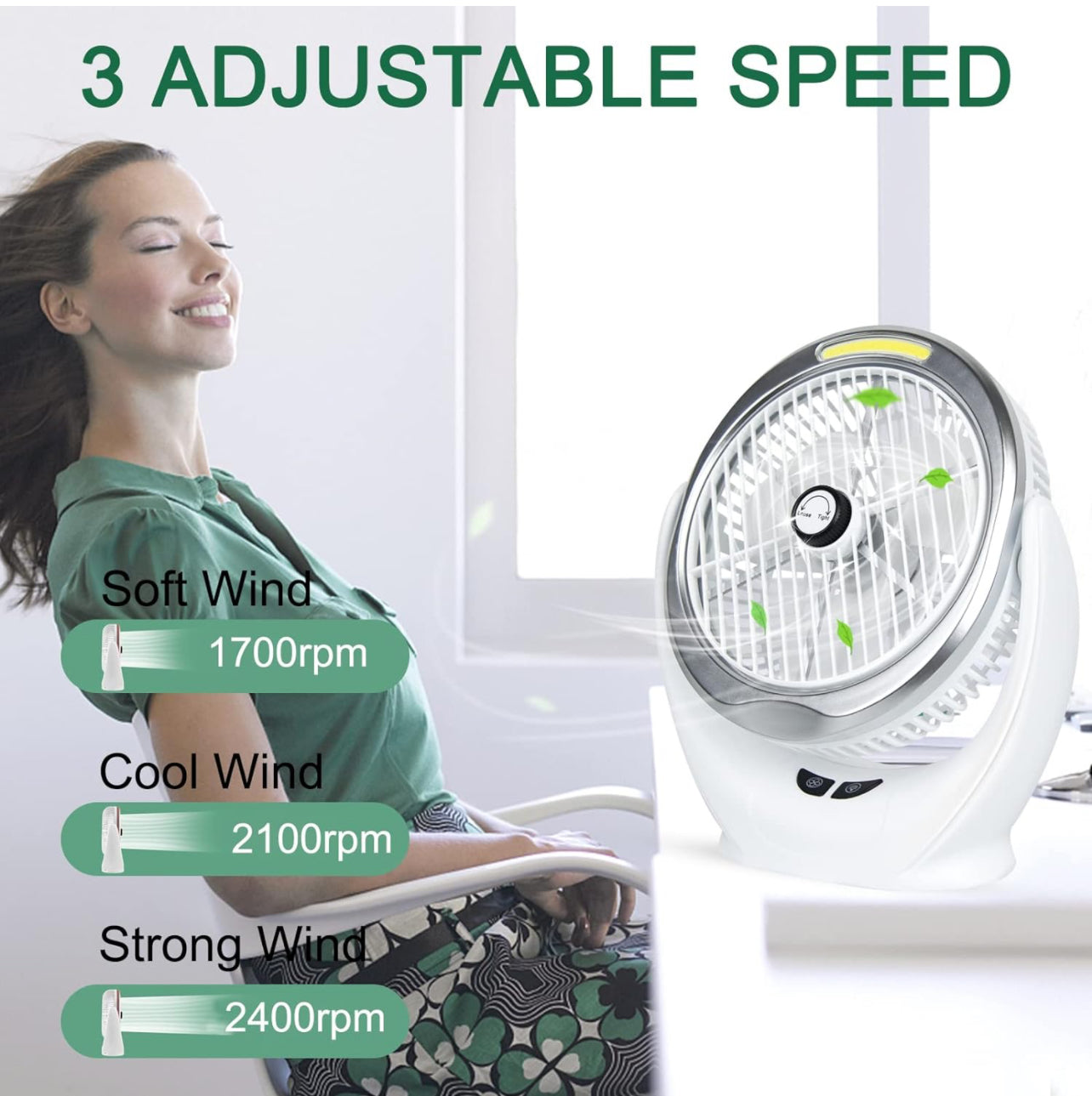 Portable Cooling  USB Desk Fan with Strong Airflow