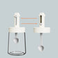 Retractable Spice Jar With Airtight Spoon Lid Seasoning Container GREY