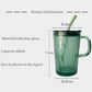 Tumbler Mug with Lid and Straw