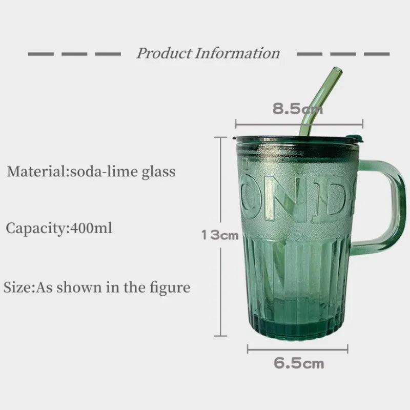 Tumbler Mug with Lid and Straw