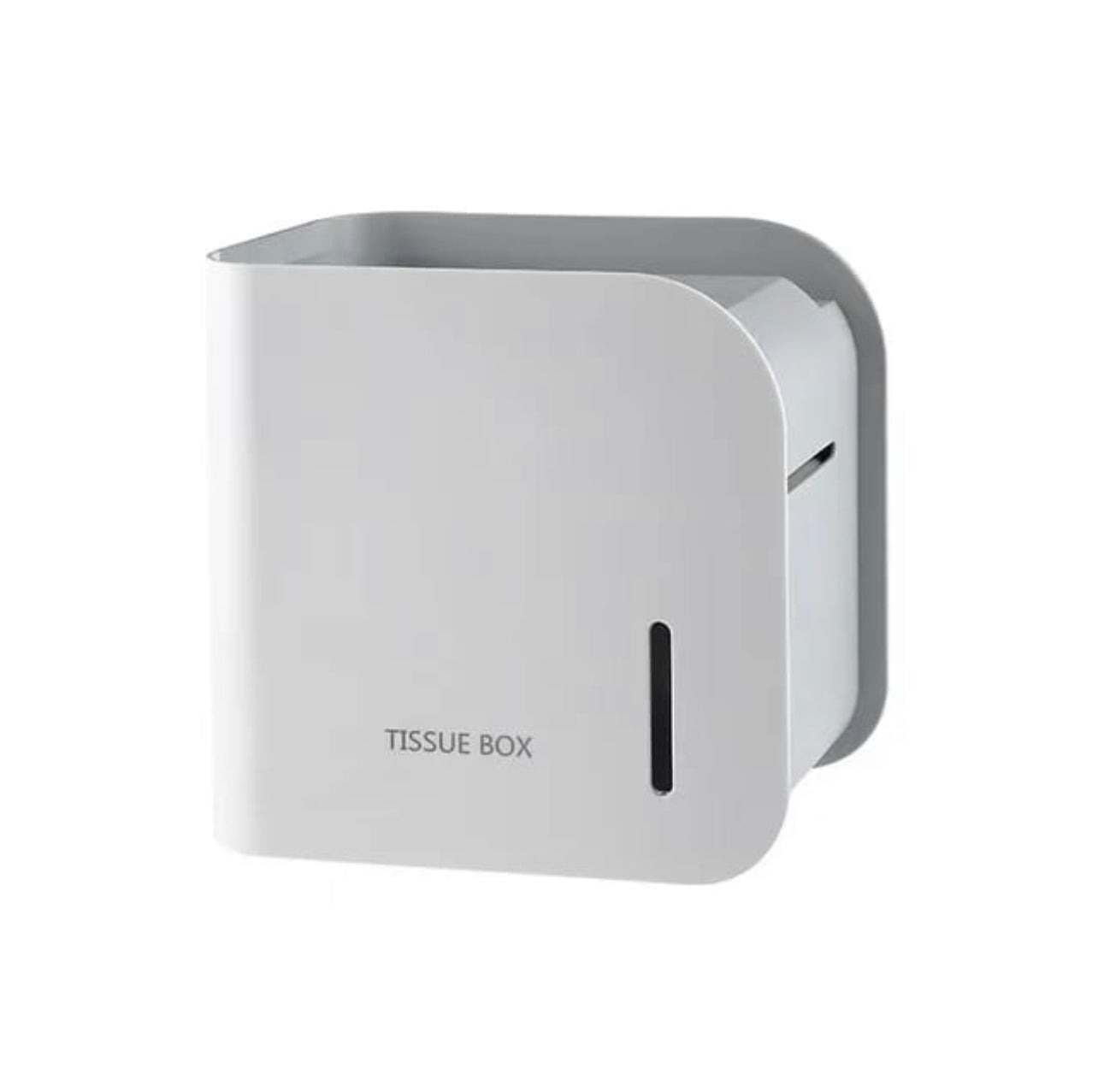 MHome 2-in-1 Wall-Mounted Tissue Dispenser & Organiser – Waterproof ABS Storage Box with Magnetic Door