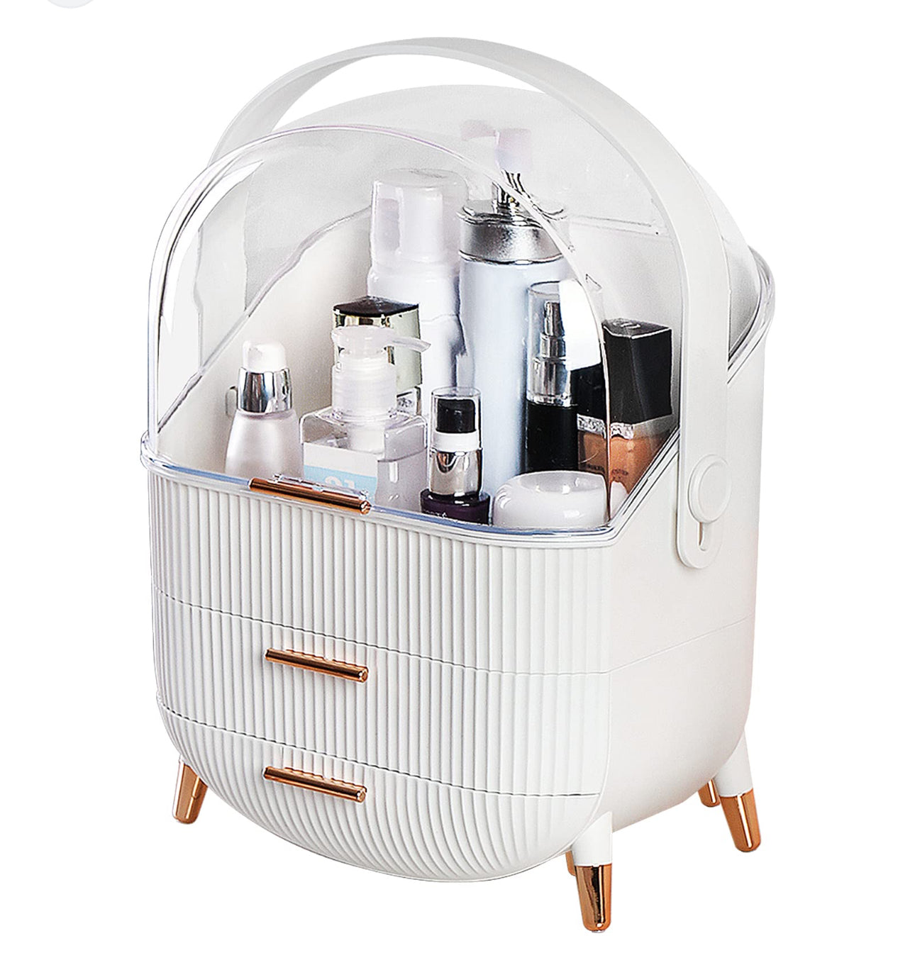 Cosmetics Storage Box 2 Drawer Various Colours