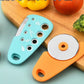 Kitchen Gadget Set 6-Piece Pizza Cutter Herb Cutter Bottle Opener Grater Garlic Grinder Set 6pc