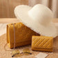 Women’s 4-Piece Fashion Set – Handbag, Wallet, Sunglasses & Summer Hat