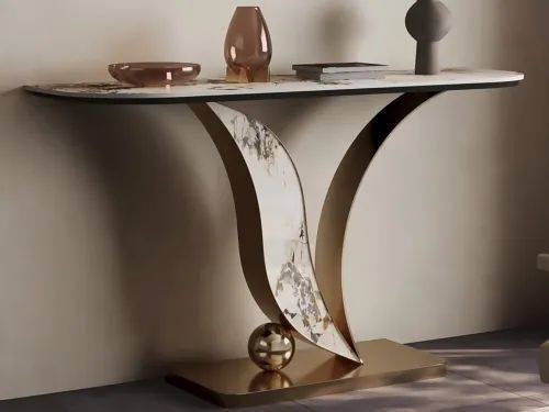 MFurn Nordic Style Sintered Top Console Table