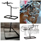 MHome Wine Glass Hanging Rack with 6 Hooks, Metal Iron Free Standing Wine & Wine Decanter Holder Black Only.