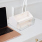 Plastic Desktop Multi-Purpose Stationery Organizer Single Drawer & Handle