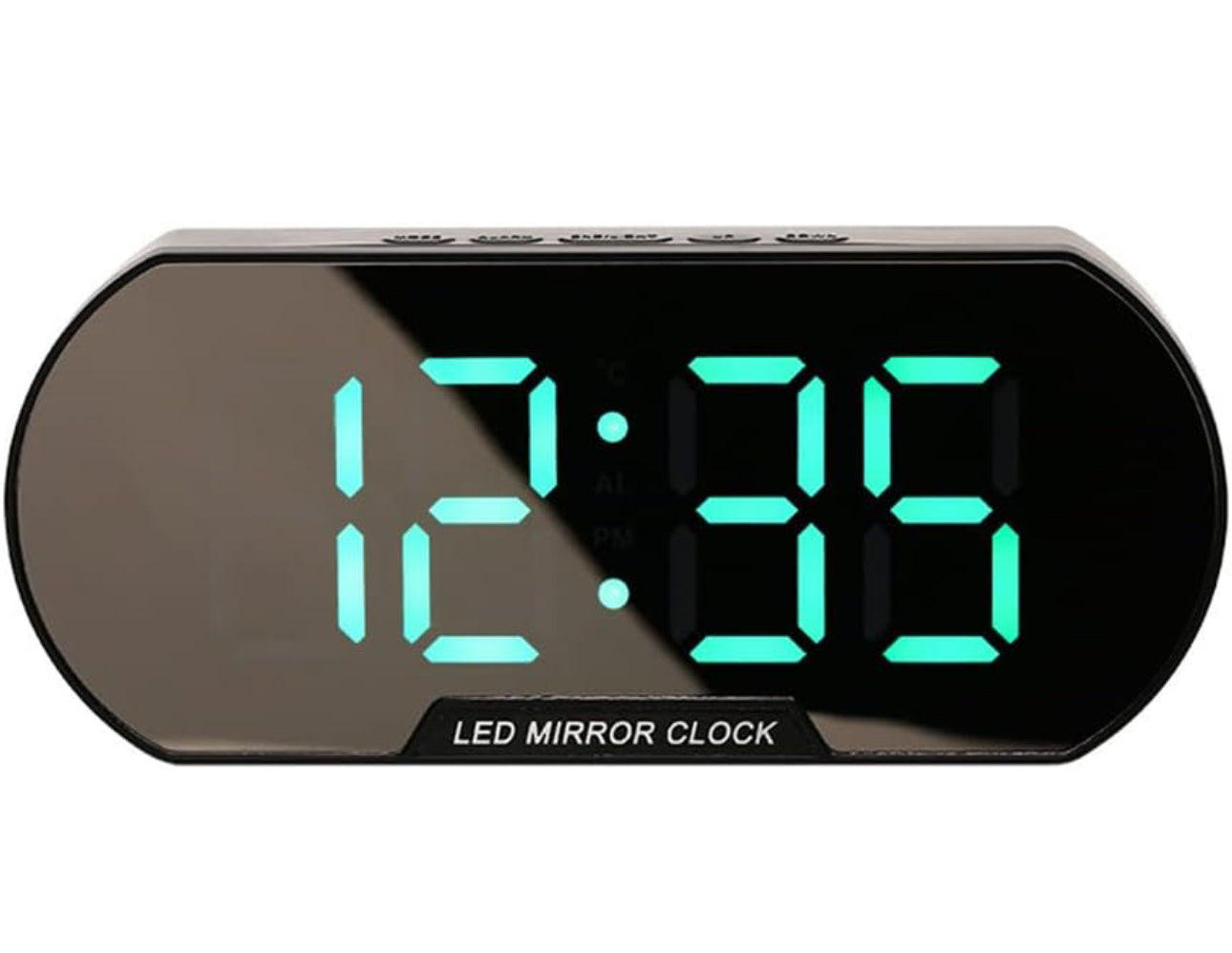 Digital LED Mirror Alarm Clock Bedside Alarm Clock Modern Minimalist Fashion Student Alarm Silent