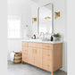 Contemporary Chrome Metal Framed Rectangle Bathroom Vanity Mirror 80x120cm