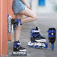 Adjustable Inline Skates Roller Blades w/Flashing Wheels Teens/Kids