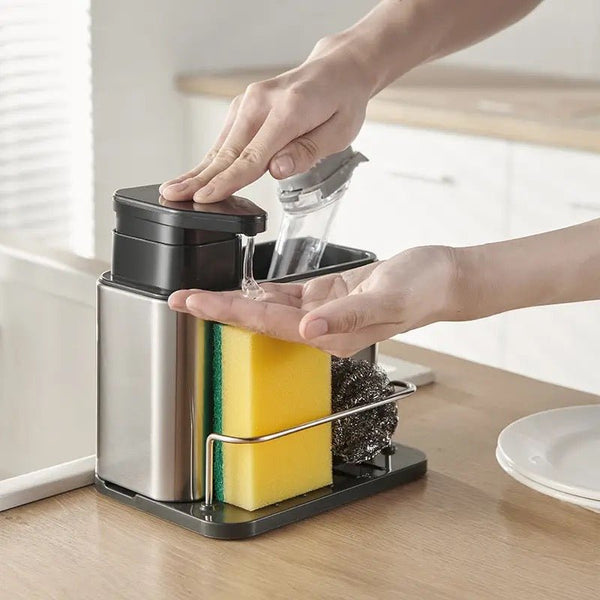 Stainless Steel Soap Dispenser & Sink Organiser