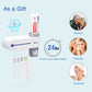 MHome Ultraviolet Sanitiser & Toothbrush Holder With Toothpaste Dispenser