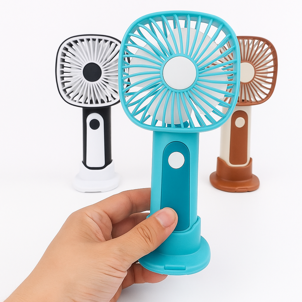 Mini Handheld Fan – 3-Speed USB Rechargeable