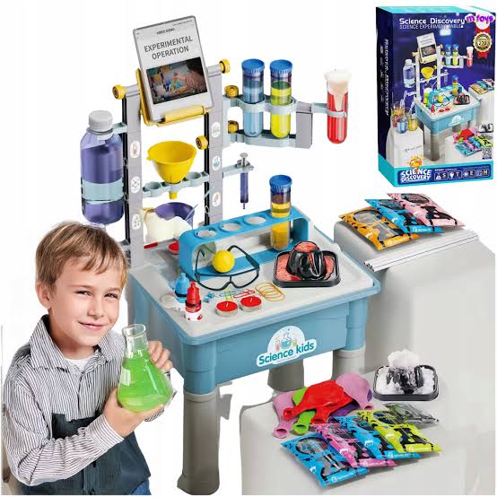 Science Experiments for Kids with Science Table and Smartphone Stand