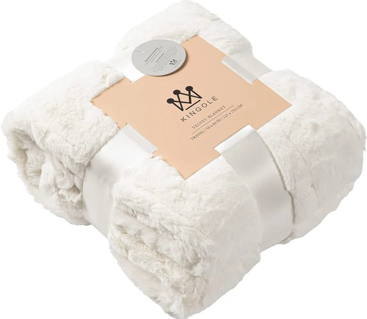 Kingole Faux Rabbit Fur Luxury Throw Blanket, Cozy Couch Sofa Bed Super Soft and Warm Plush Microfiber Fleece Queen - Various Colours Available