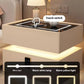 Nordic style smart bedside cabinets with wireless charging, Bluetooth speaker, LED strip, and secure password lock drawer-Available In Various Colours PreOrder Sales Now Available!