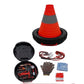 MTech Collapsible Safety Traffic Cones, Emergency Roadside Assistance Kit, 27",with Many Tools, Multipurpose
