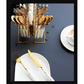 Classic 24 Piece Gold With Marble Handle Dinner Cutlery Set - Various Colour Options